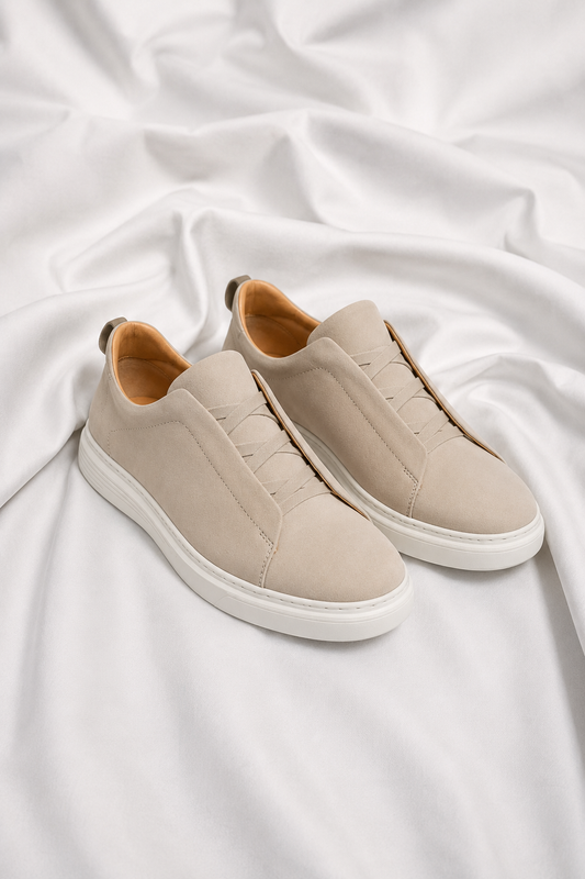 ZAPATILLAS SIN CORDONES DE ANTE