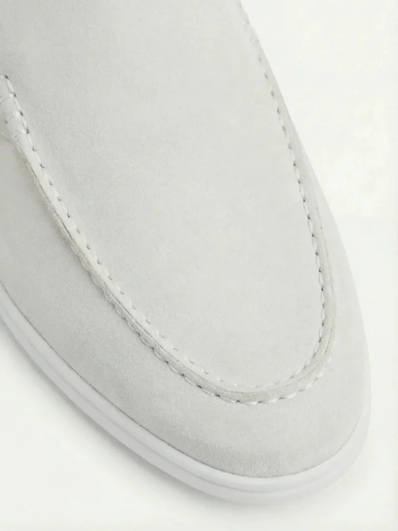 White Suède Mocasines Zahian Valentina