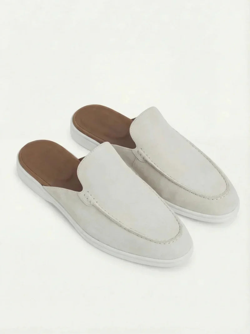 White Suède Mocasines Zahian Valentina