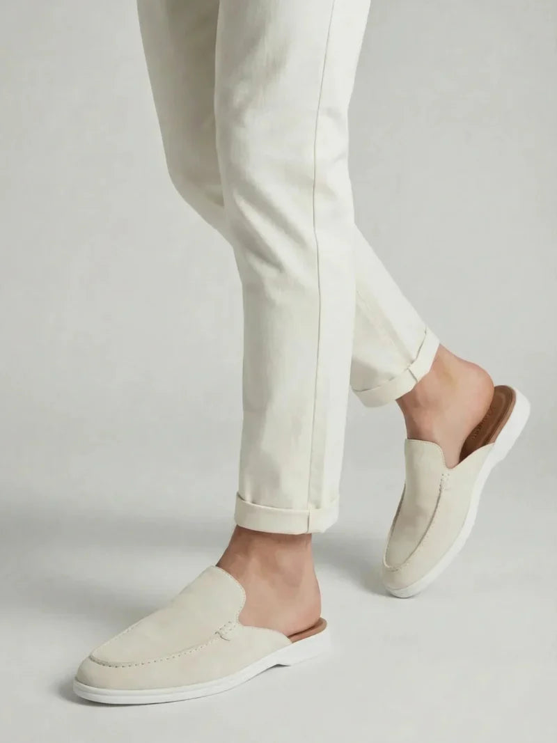 White Suède Mocasines Zahian Valentina