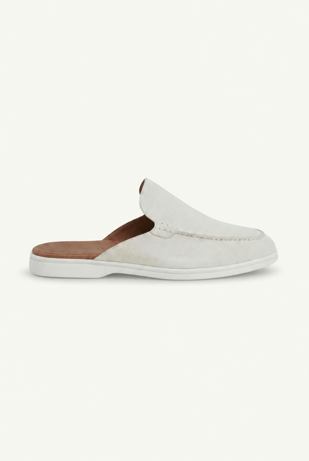 White Suède Mocasines Zahian Valentina