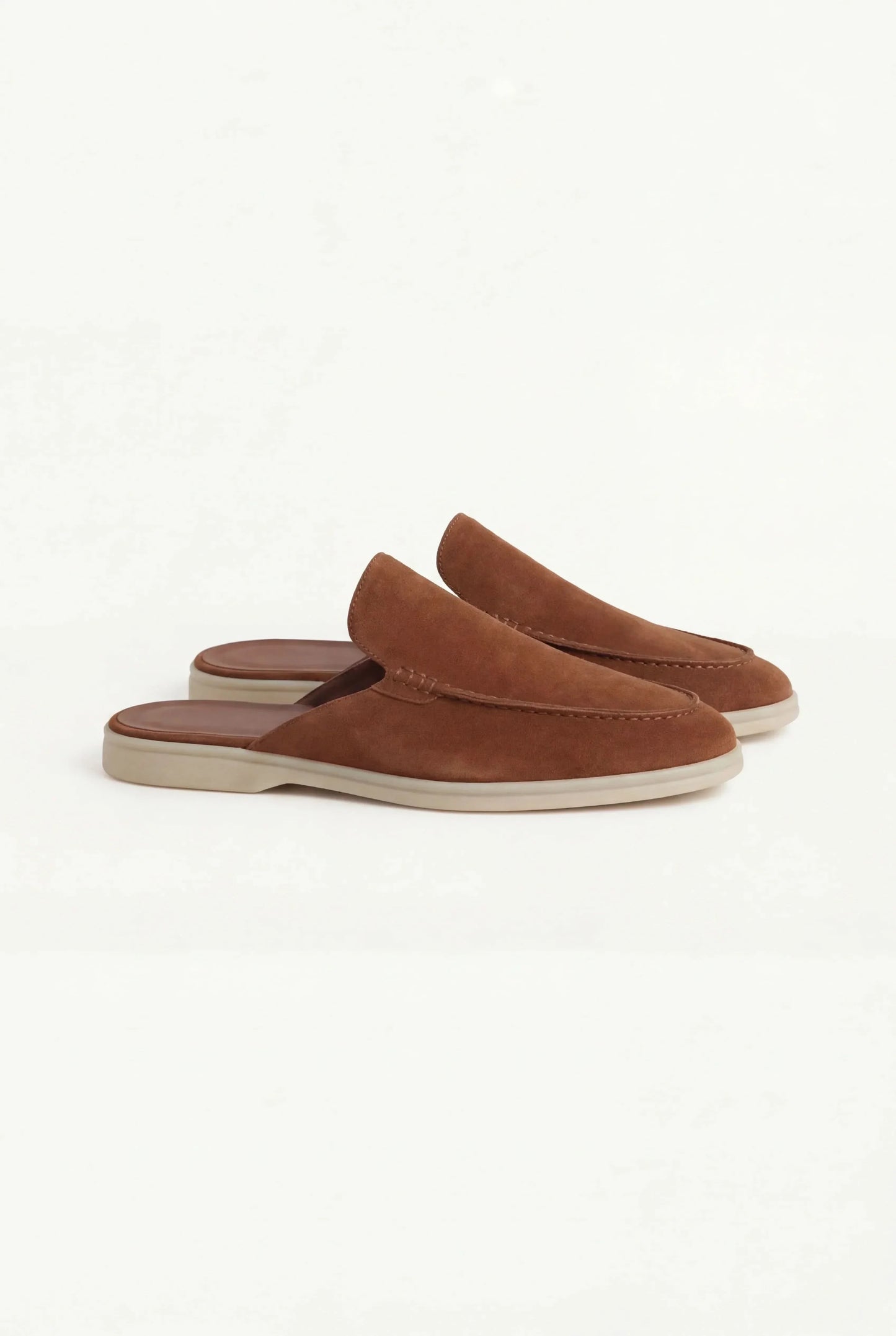 Maroon Suède Mocasines Zahian Valentina