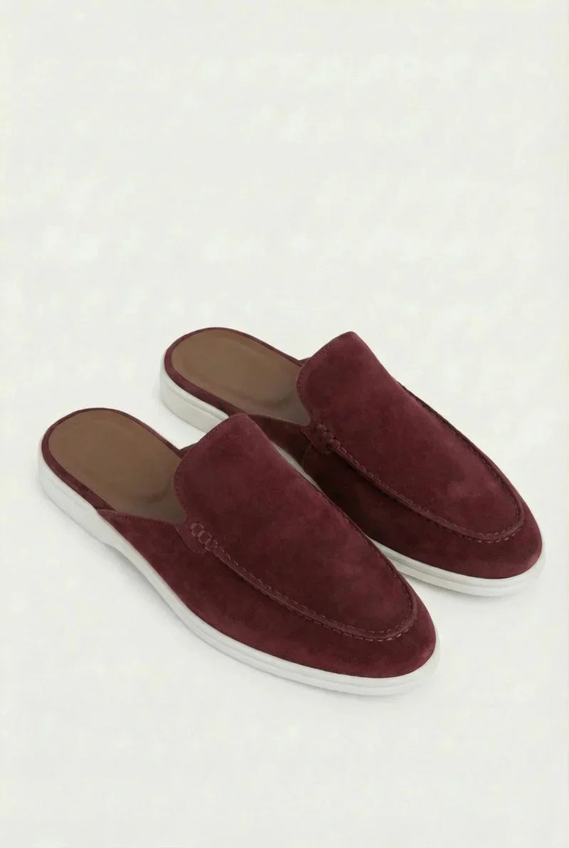 Bordeaux Suède Mocasines Zahian Valentina
