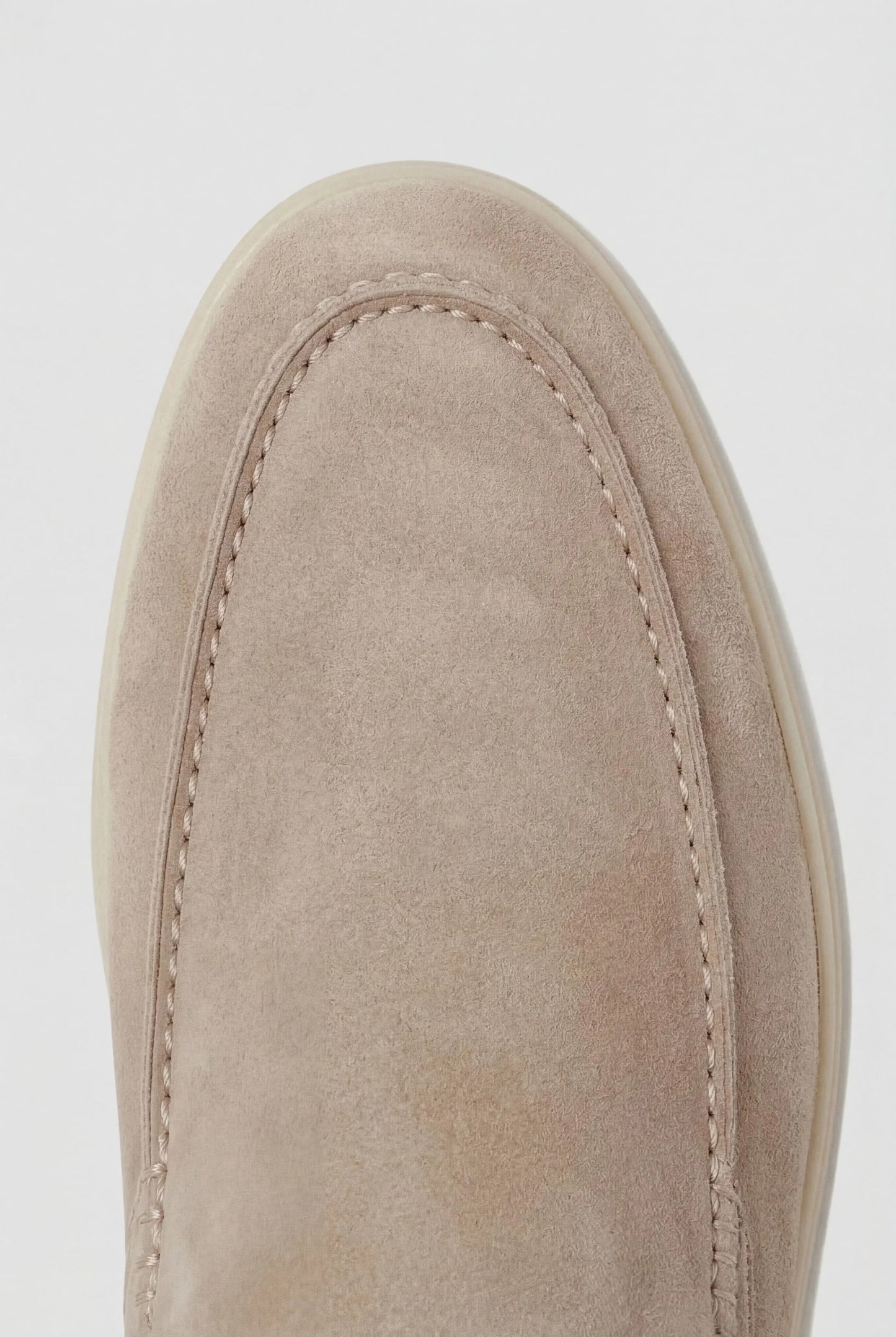 Beige Suède Mocasines Zahian Valentina