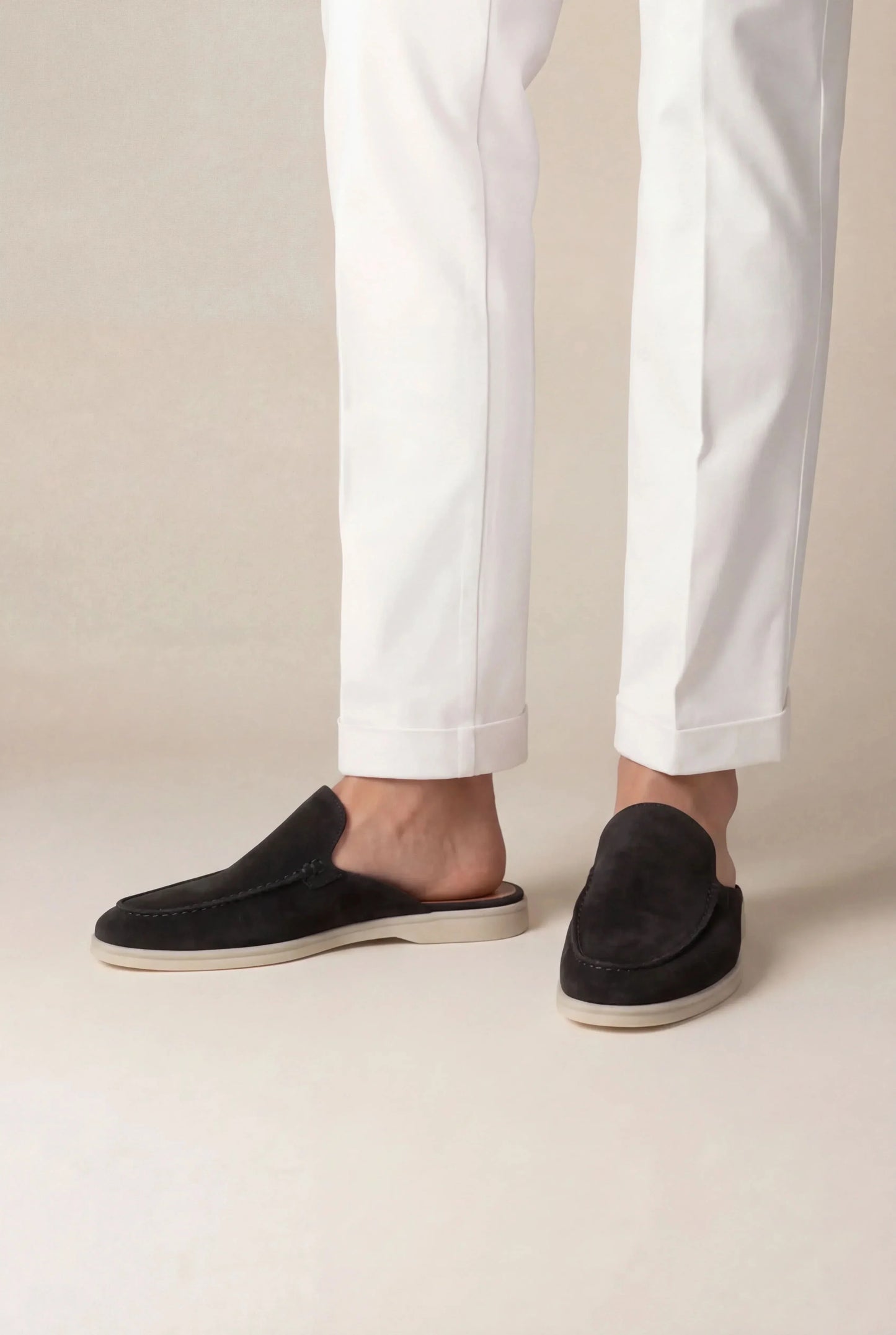 Black Suède Mocasines Zahian Valentina