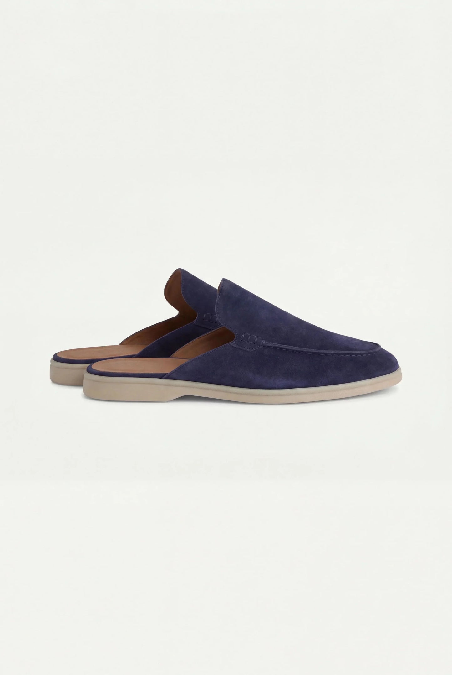 Navy Suède Mocasines Zahian Valentina