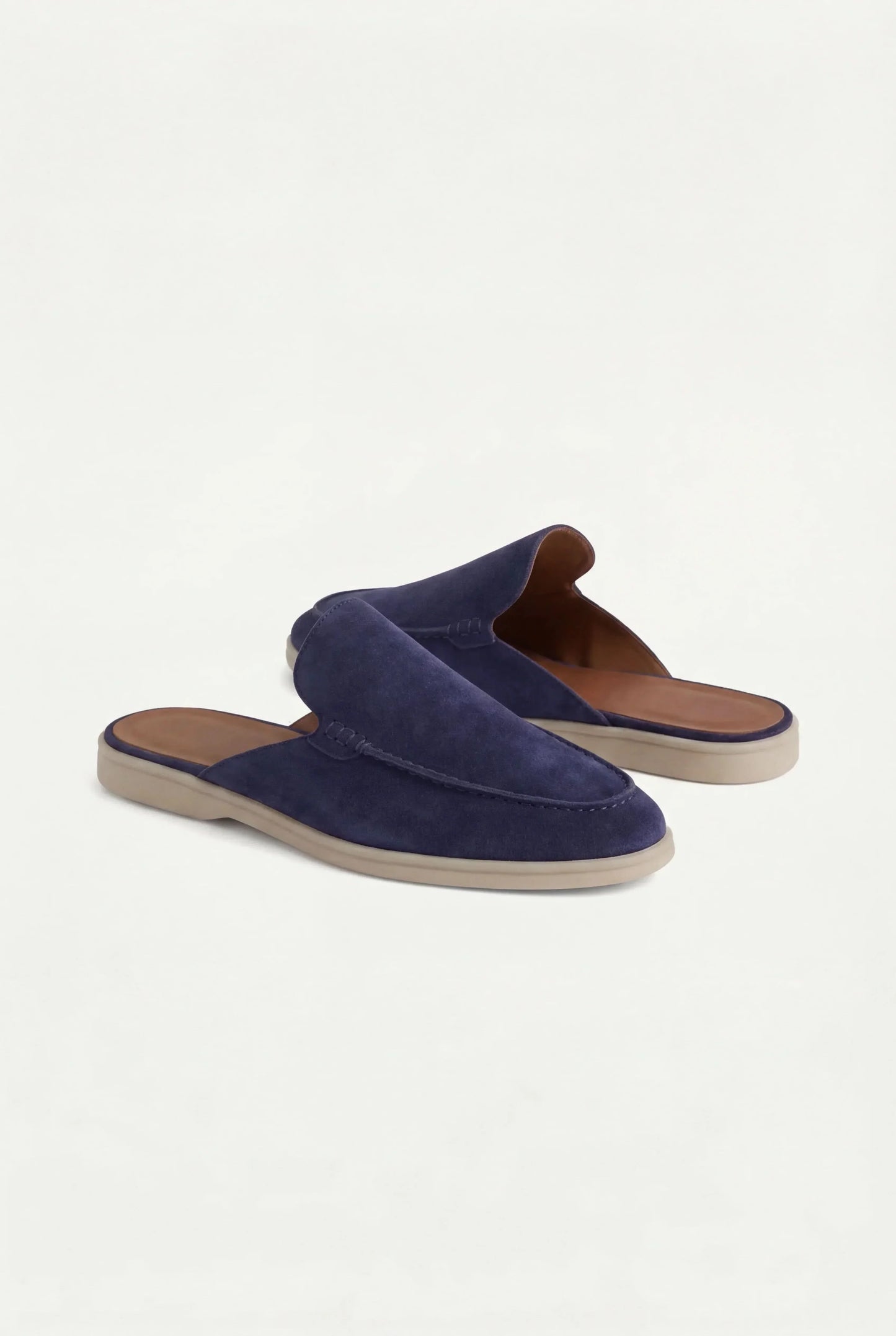 Navy Suède Mocasines Zahian Valentina