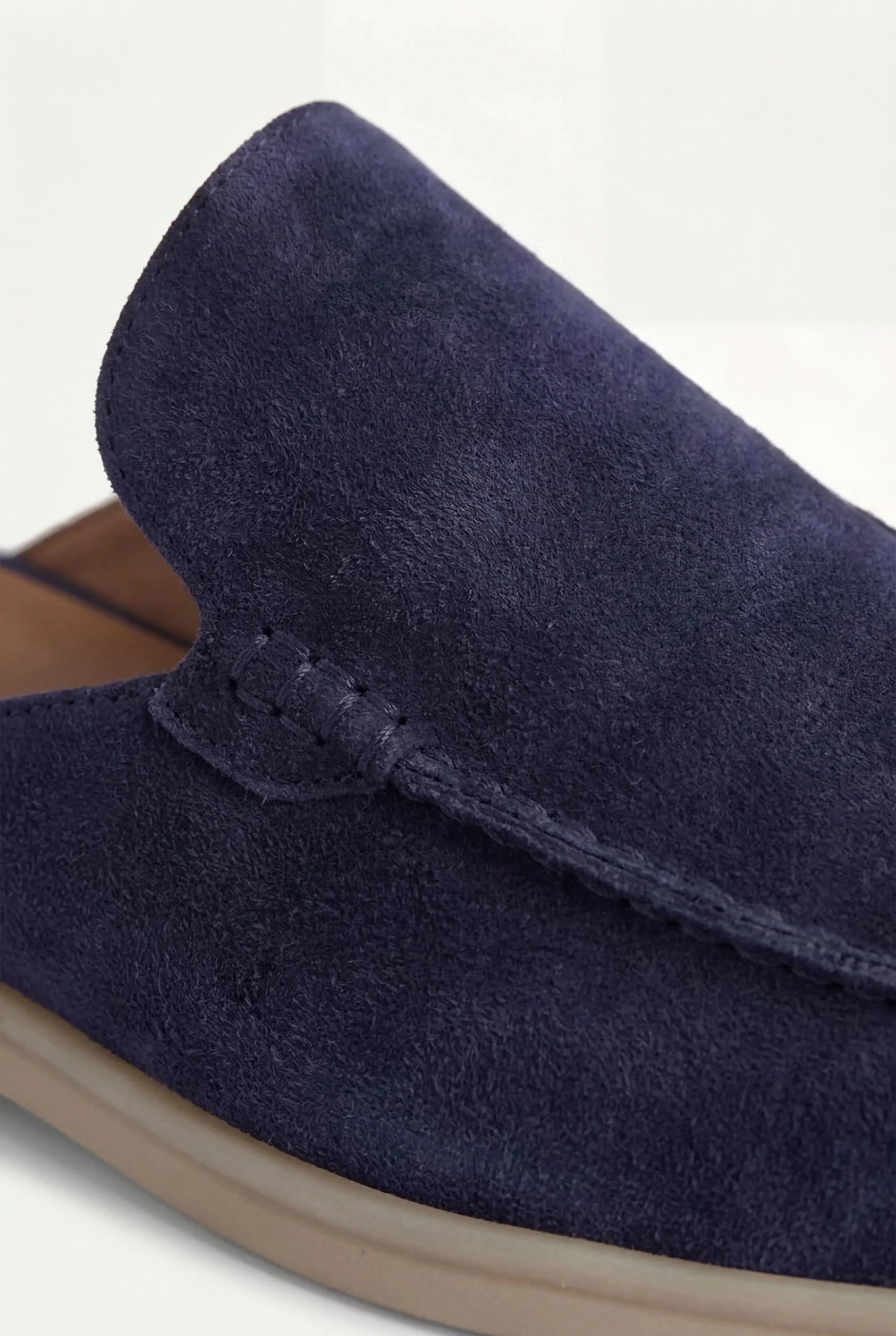 Navy Suède Mocasines Zahian Valentina