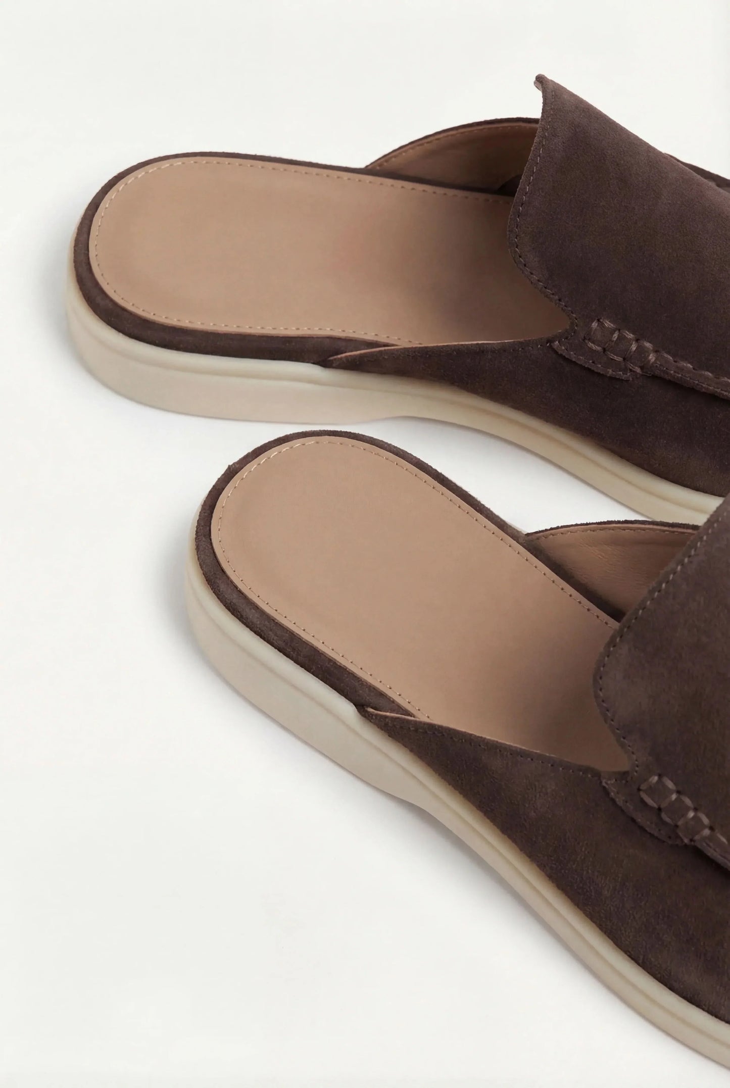 Brown Suède Mocasines Zahian Valentina