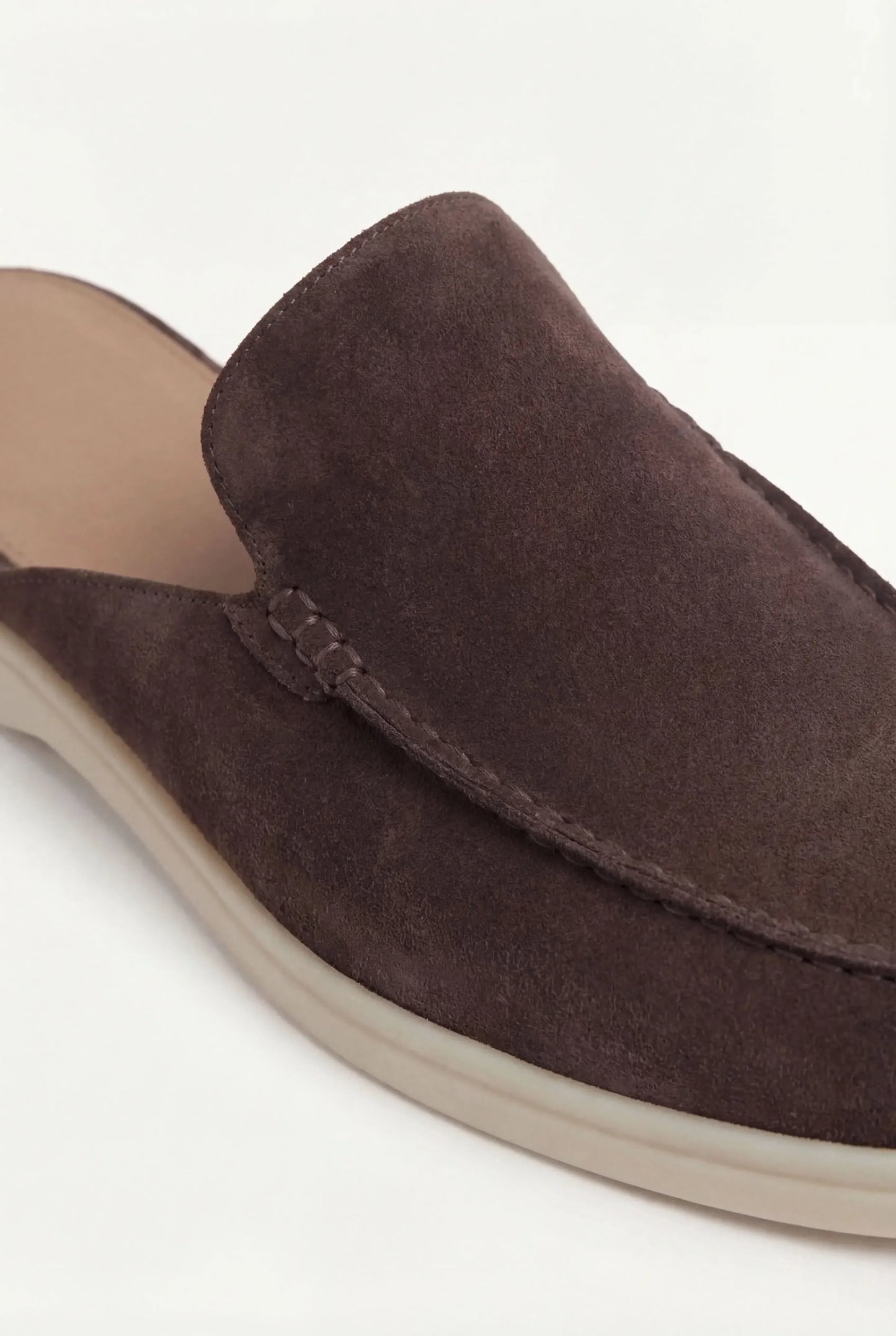 Brown Suède Mocasines Zahian Valentina
