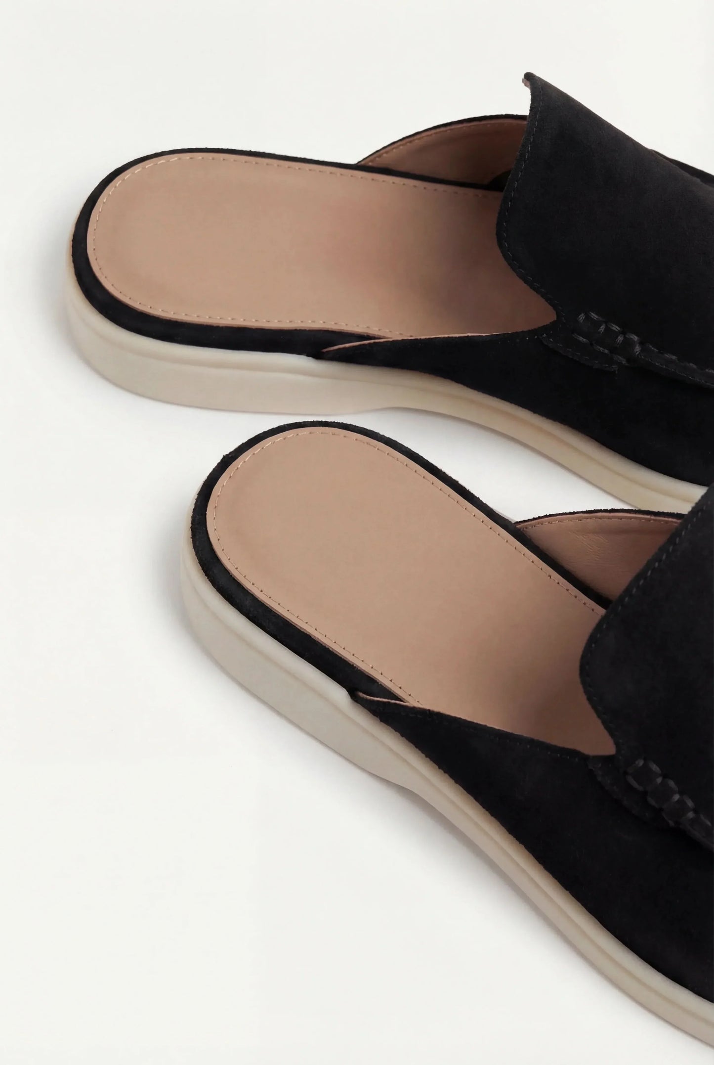 Black Suède Mocasines Zahian Valentina