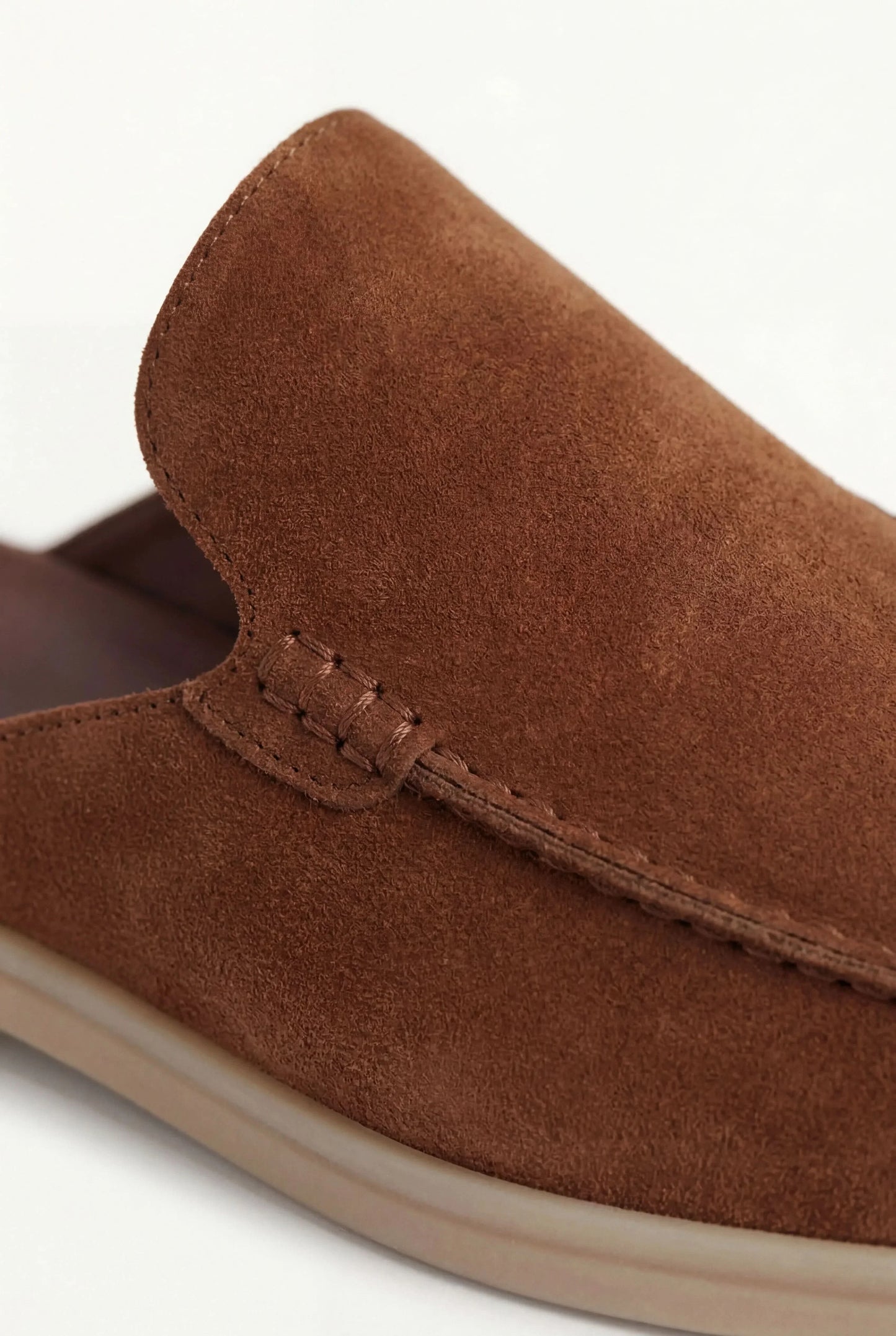 Maroon Suède Mocasines Zahian Valentina