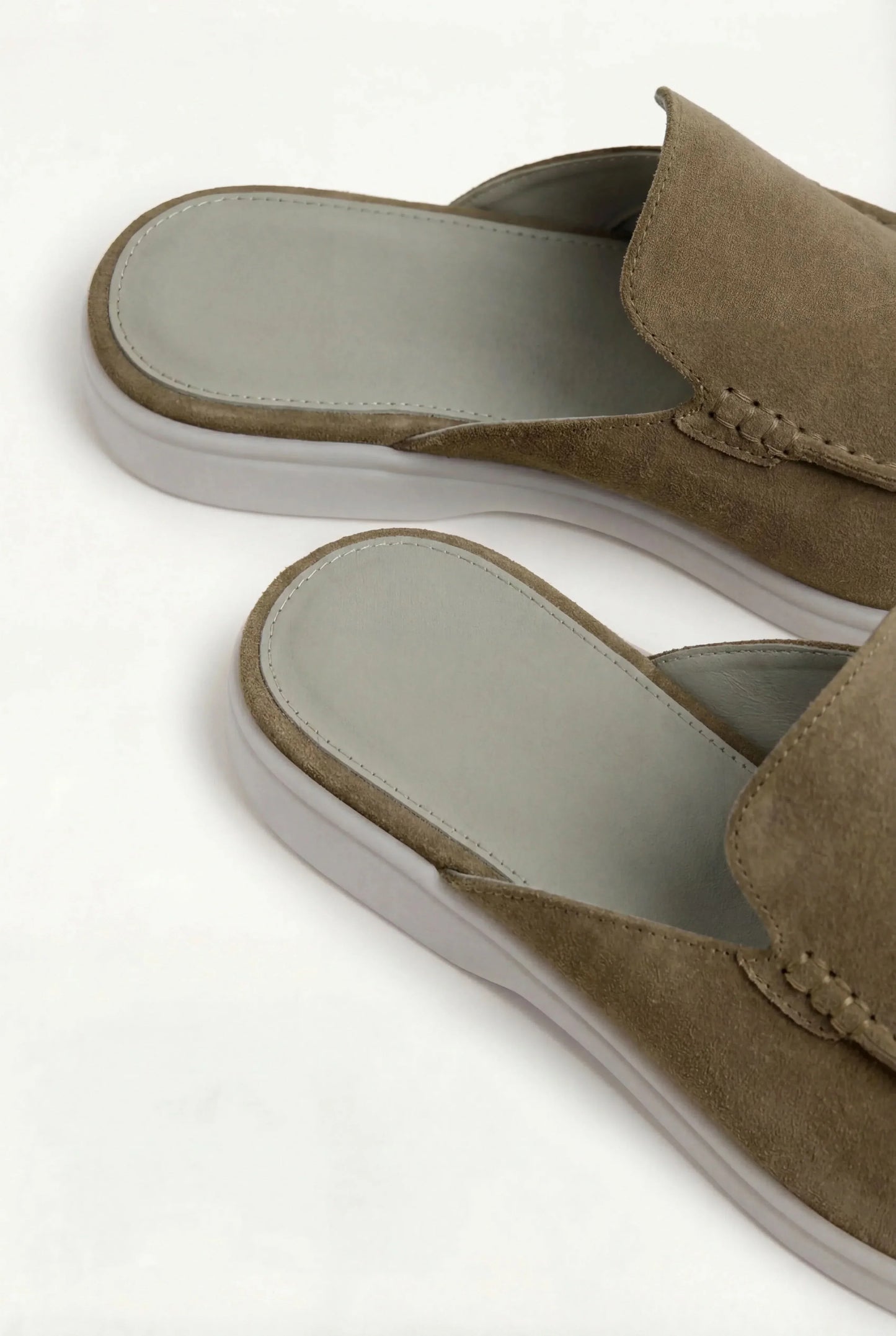 Olive Suède Mocasines Zahian Valentina