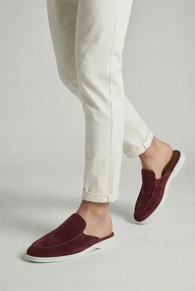 Bordeaux Suède Mocasines Zahian Valentina