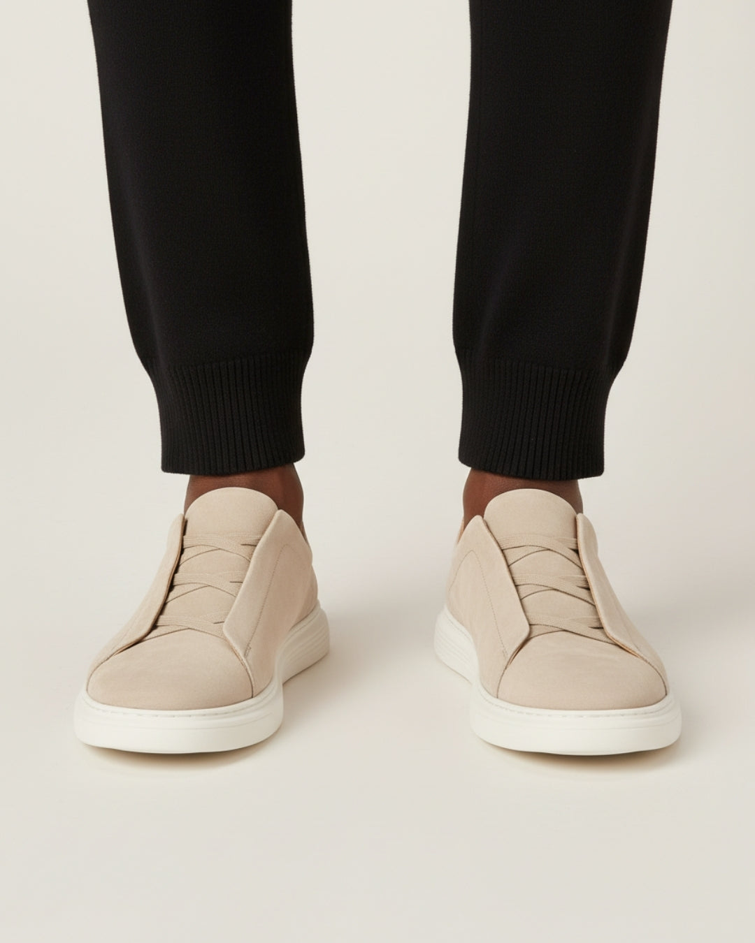 ZAPATILLAS SIN CORDONES DE ANTE