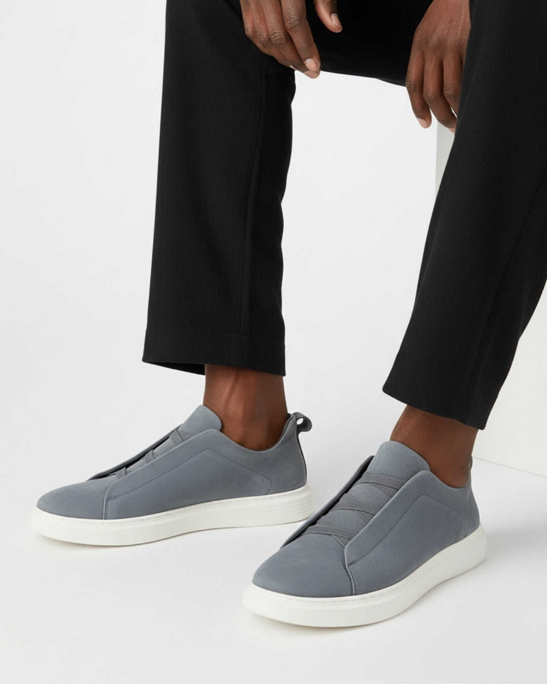 ZAPATILLAS SIN CORDONES DE ANTE